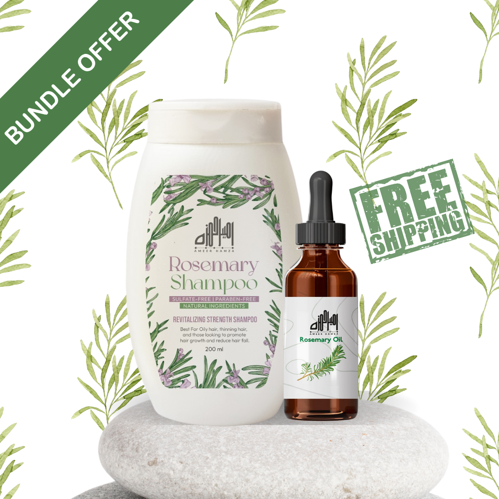 Rosemary Oil + Shampoo - Bundle with Free Delivery