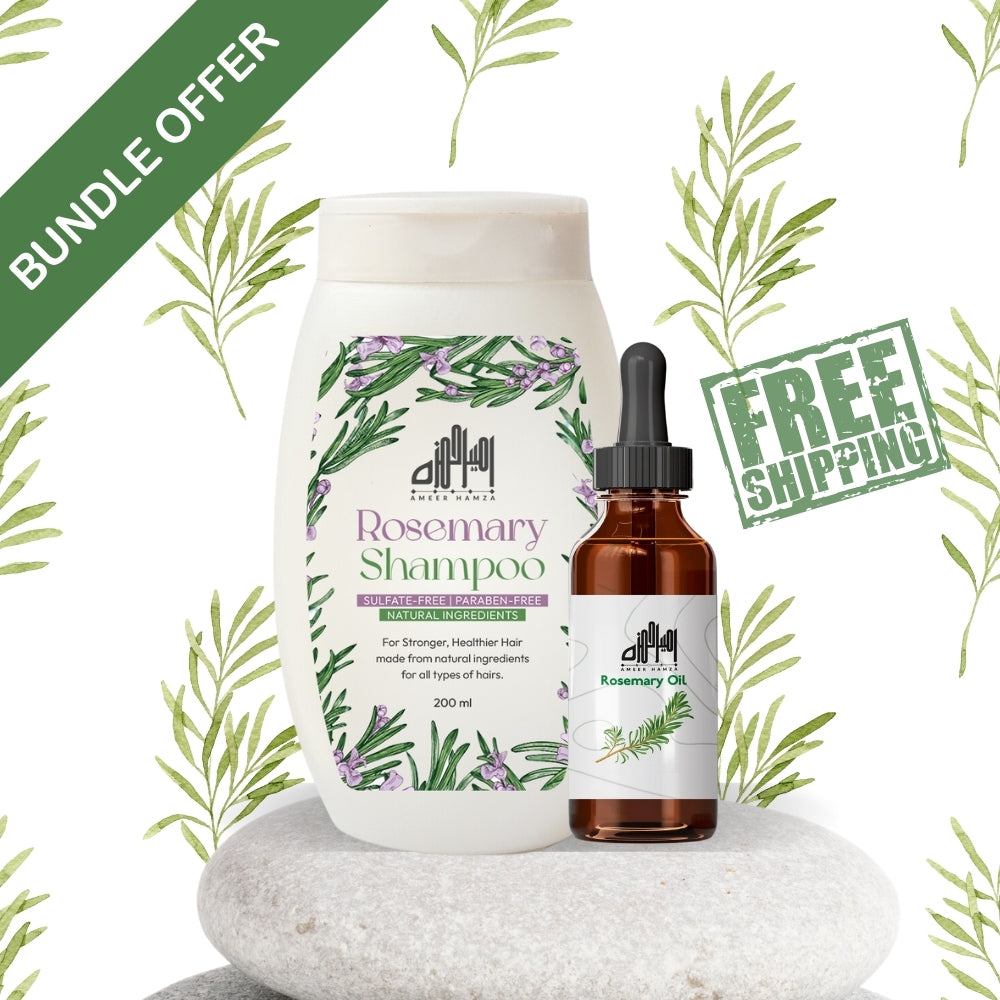 Rosemary Oil + Shampoo - Bundle with Free Delivery